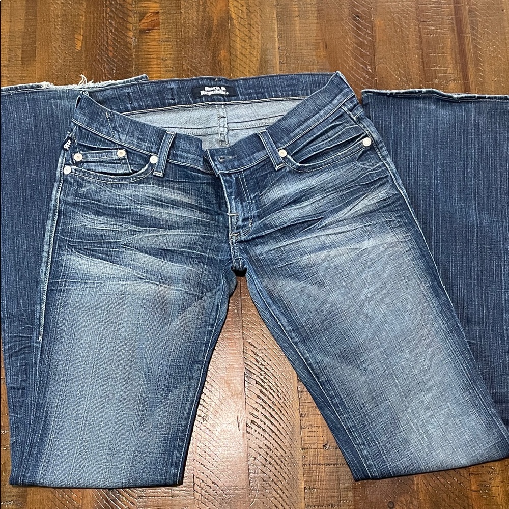 Rock & Republic Dark Blue Flared Leg Jeans